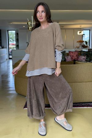 Conrad Layer Knit Camel